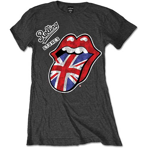 THE ROLLING STONES T-Shirt for Ladies, Vintage British Tongue