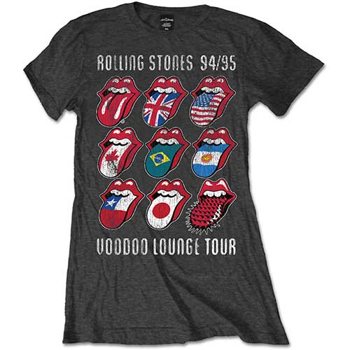 THE ROLLING STONES T-Shirt for Ladies, Voodoo Lounge Tongues