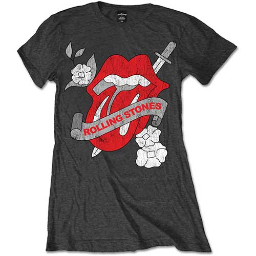 THE ROLLING STONES T-Shirt for Ladies, Vintage Tattoo