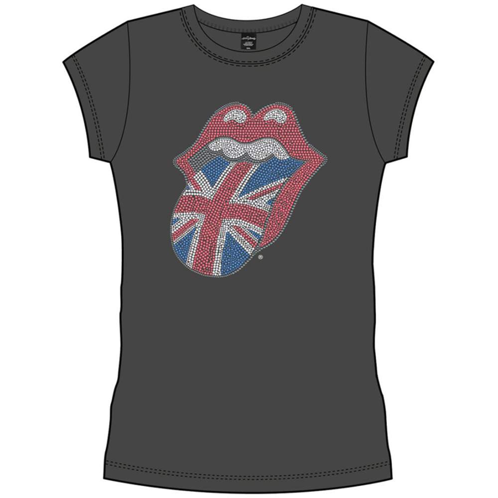 THE ROLLING STONES T-Shirt for Ladies, Classic Uk Tongue