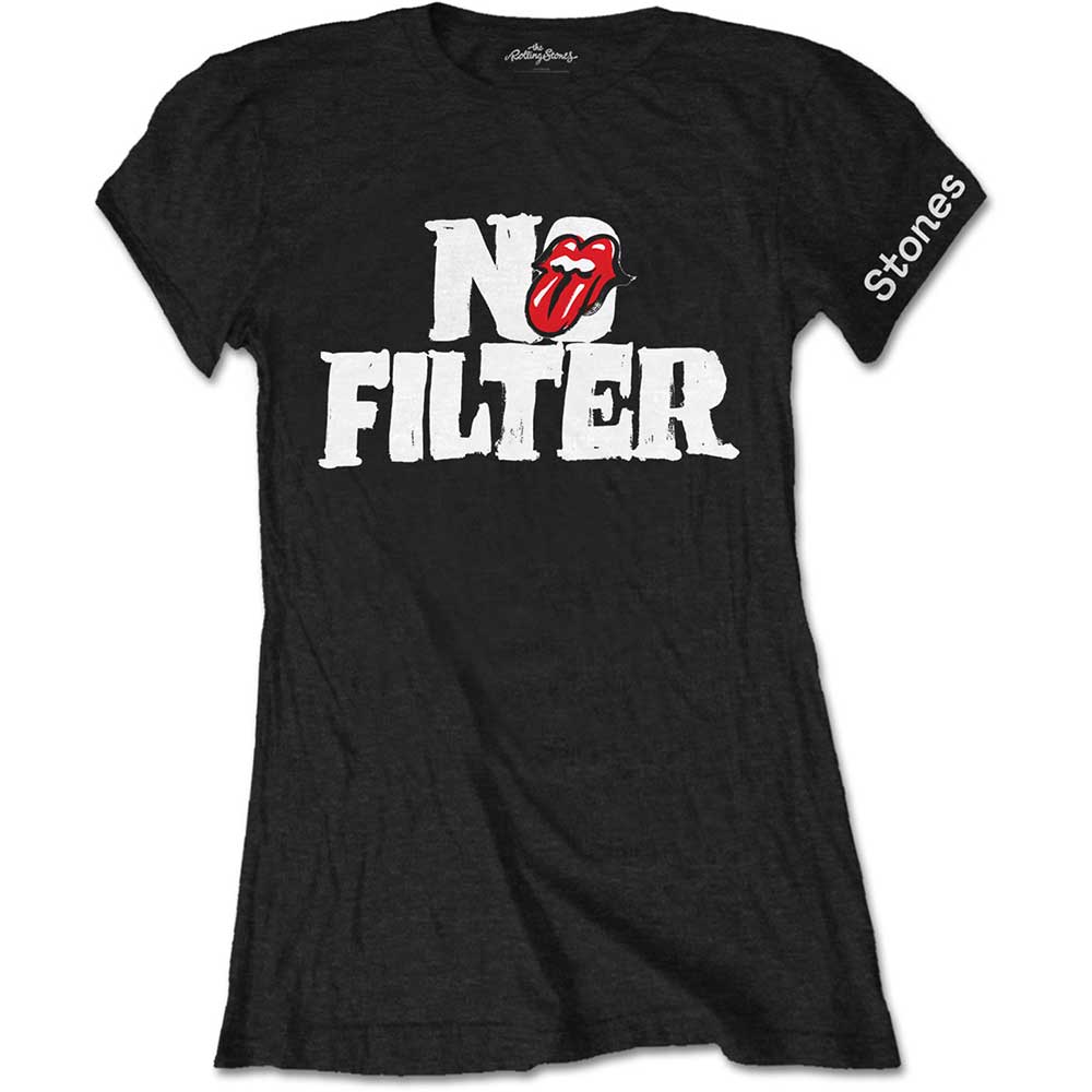 THE ROLLING STONES T-Shirt for Ladies, No Filter Header Logo