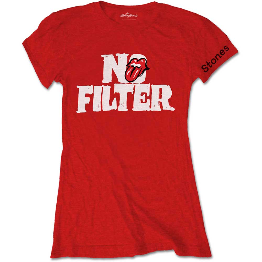 THE ROLLING STONES T-Shirt for Ladies, No Filter Header Logo