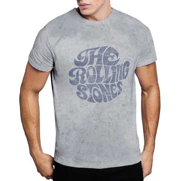 ROLLING STONES Attractive T-Shirt, 70's Logo Washed
