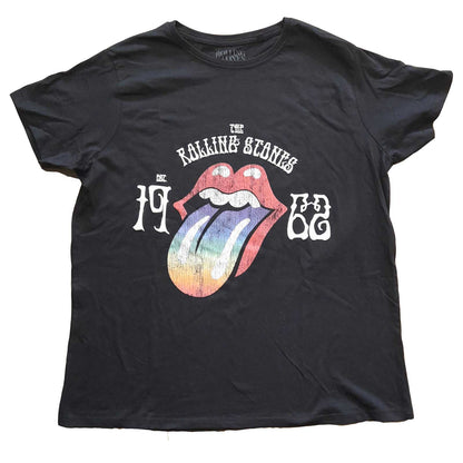 THE ROLLING STONES T-Shirt for Ladies, Sixty Rainbow Tongue &