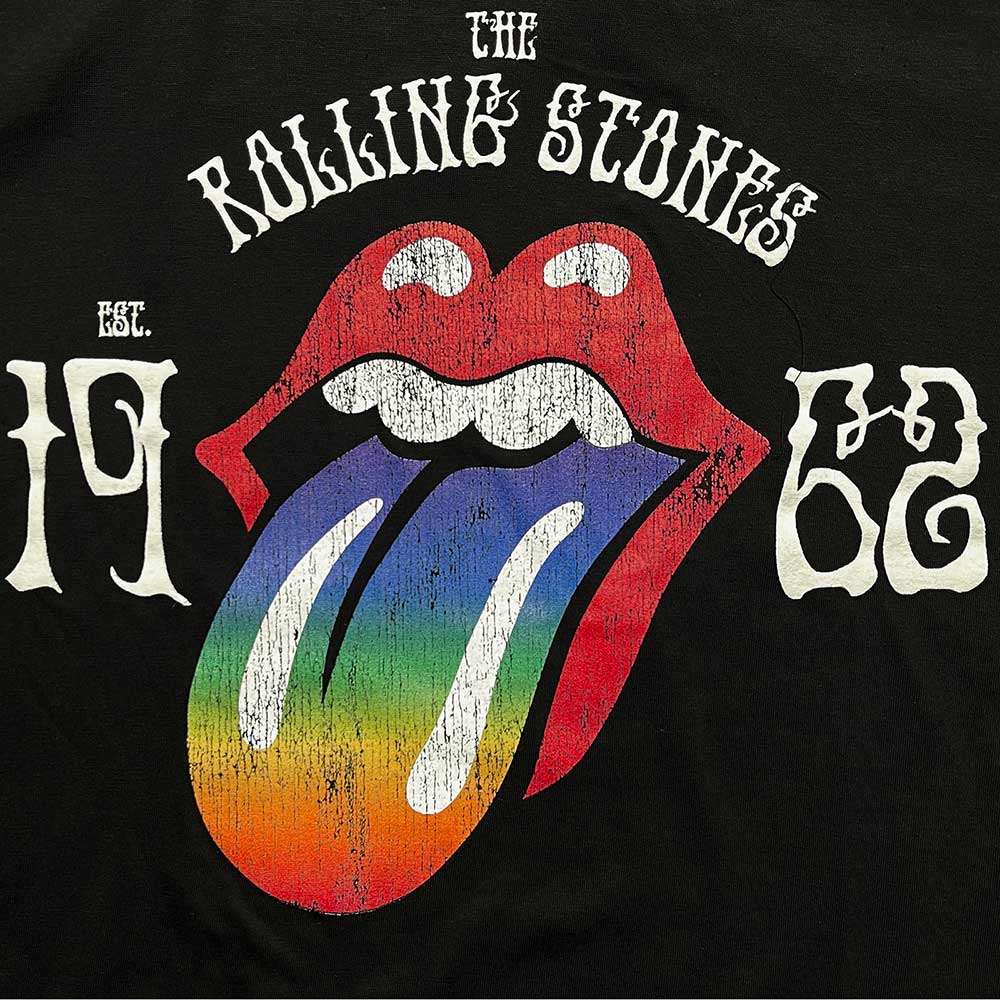 ROLLING STONES Attractive T-Shirt, Sixty Rainbow Tongue