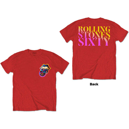 THE ROLLING STONES Attractive T-Shirt, Sixty Gradient Text