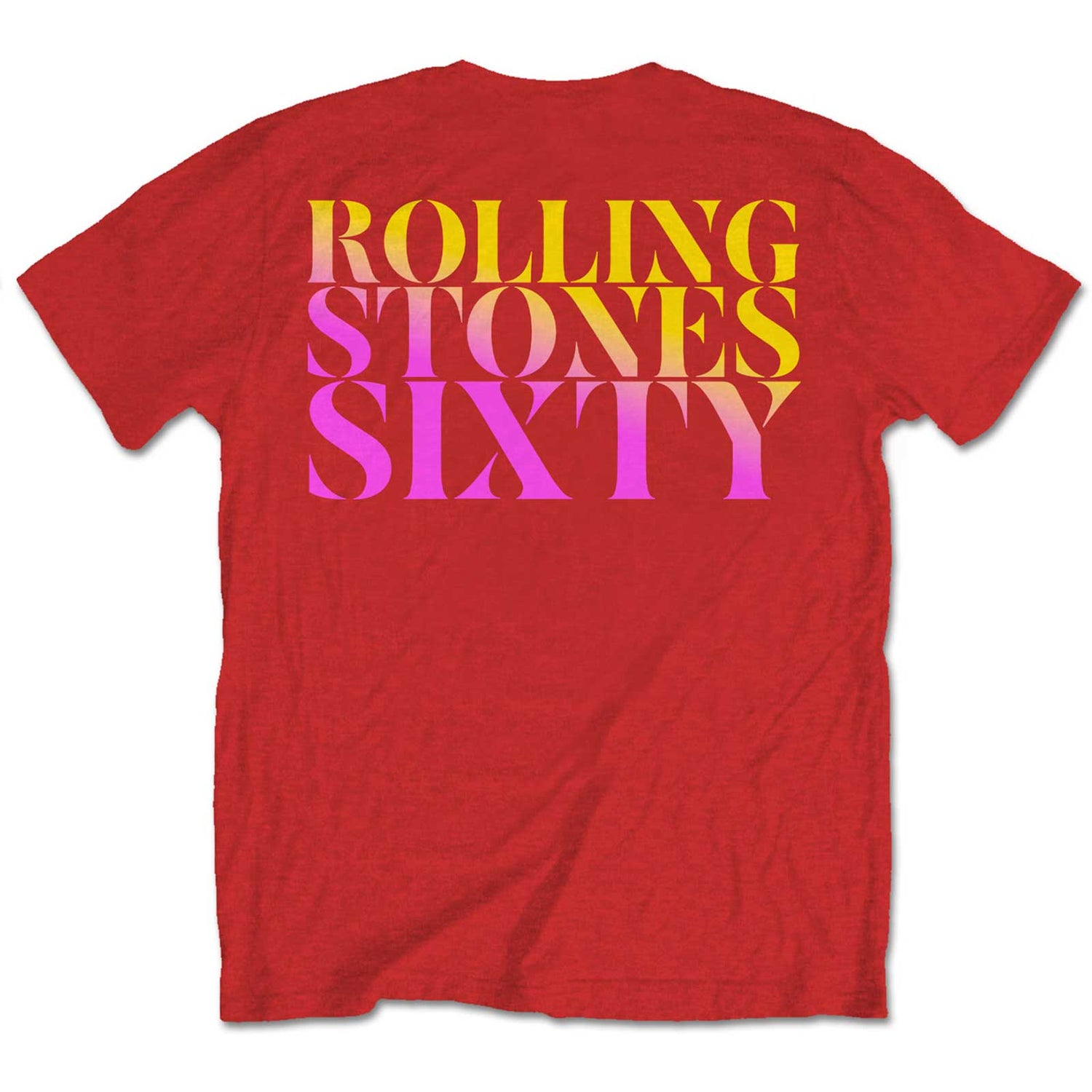 THE ROLLING STONES Attractive T-Shirt, Sixty Gradient Text