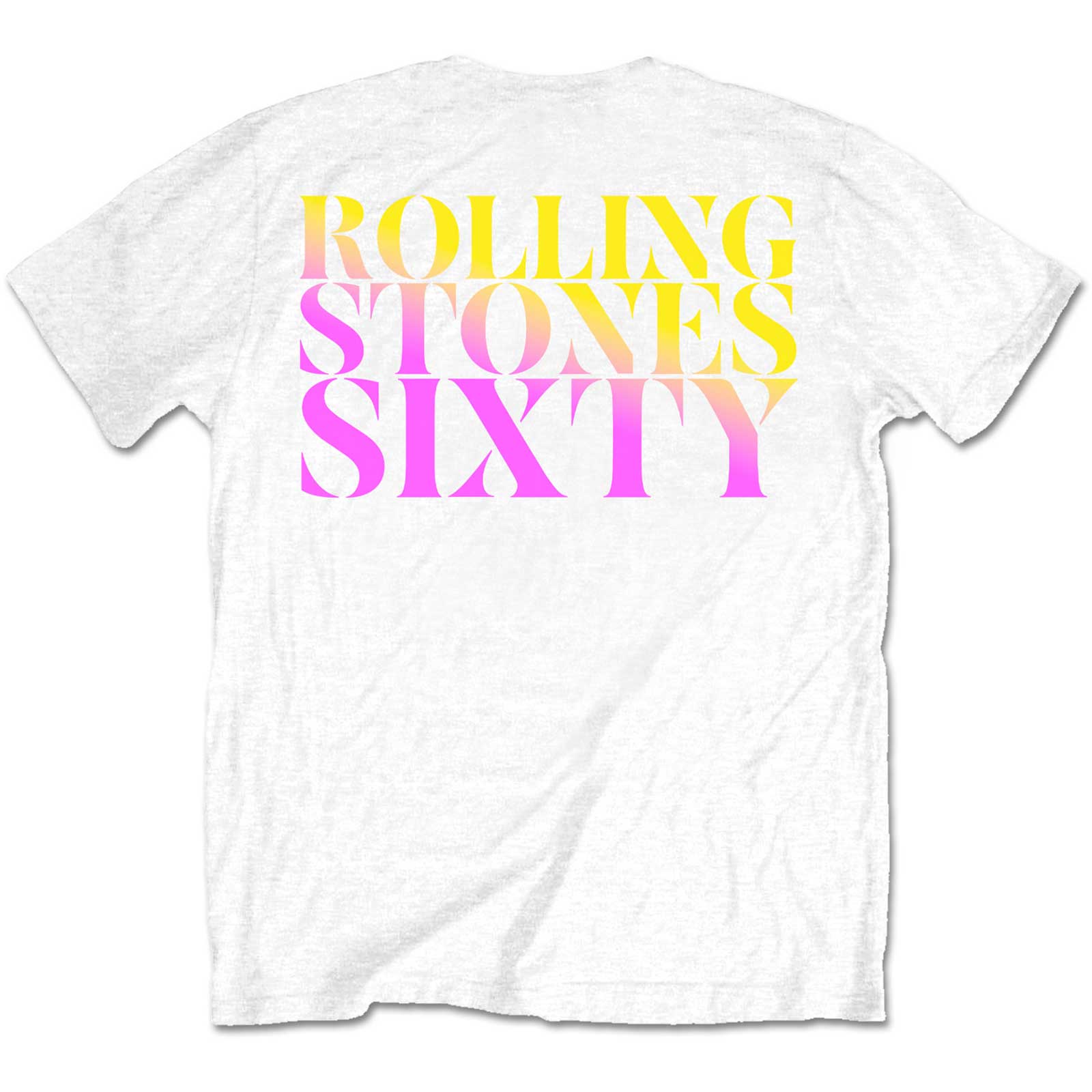 THE ROLLING STONES Attractive T-Shirt, Sixty Gradient Text