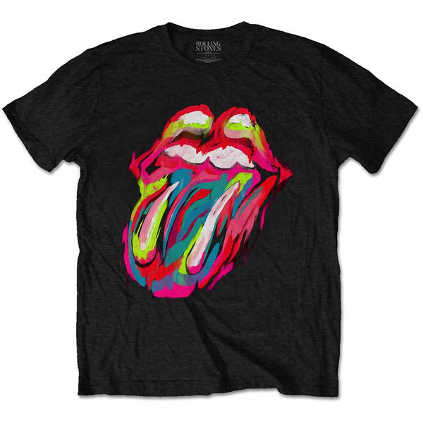 ROLLING STONES Attractive T-Shirt, Sixty Brushstroke Tongue