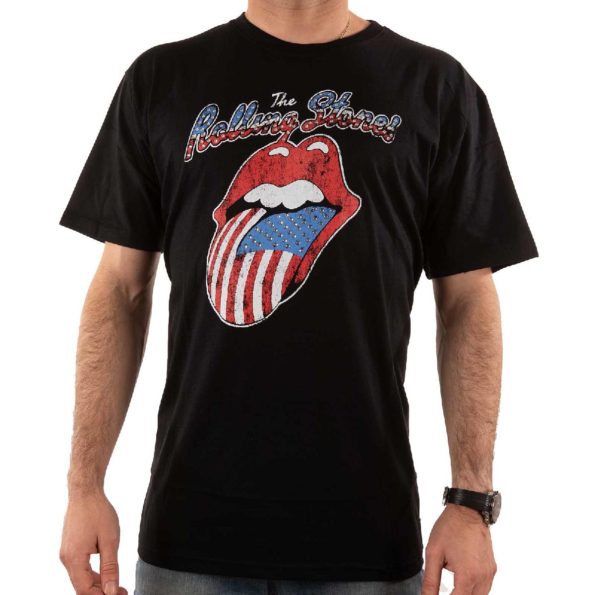 THE ROLLING STONES Attractive T-Shirt, Usa Tongue