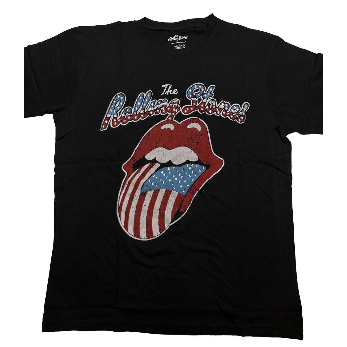 THE ROLLING STONES Attractive T-Shirt, Usa Tongue