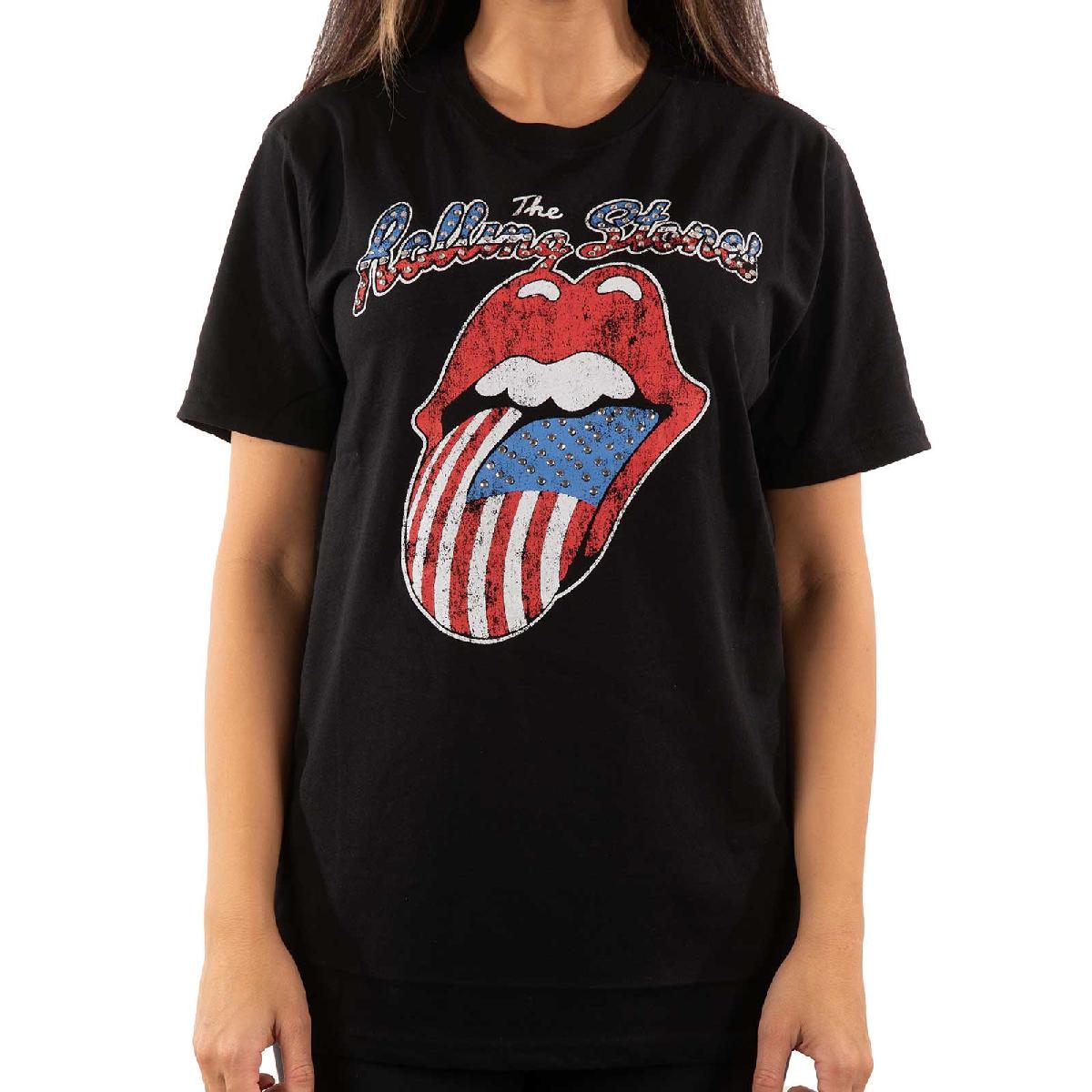 THE ROLLING STONES Attractive T-Shirt, Usa Tongue