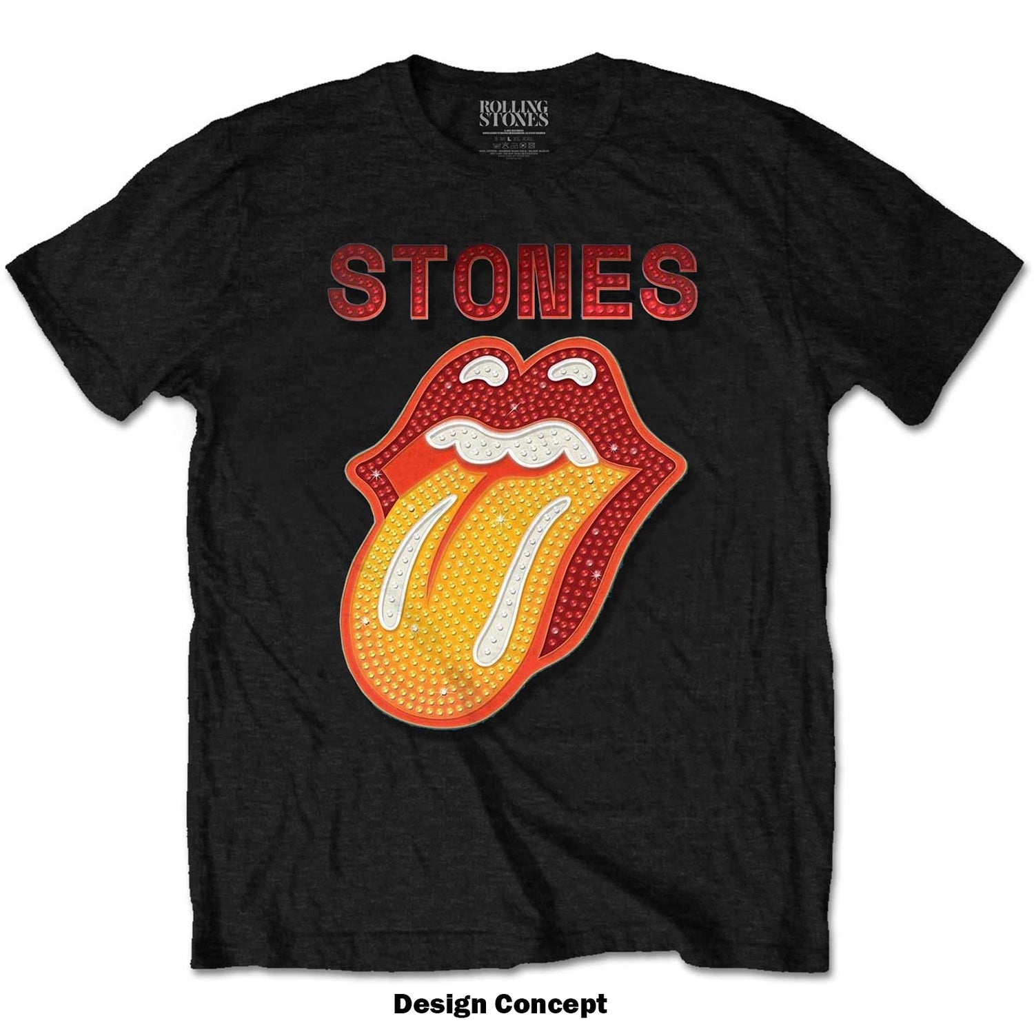 THE ROLLING STONES Attractive T-Shirt, Dia Tongue