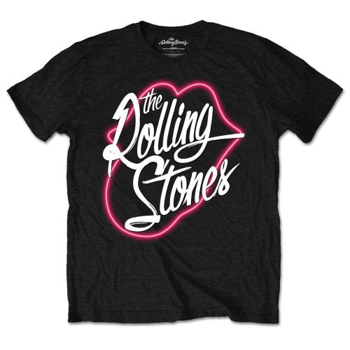 THE ROLLING STONES Attractive T-Shirt, Neon Lips