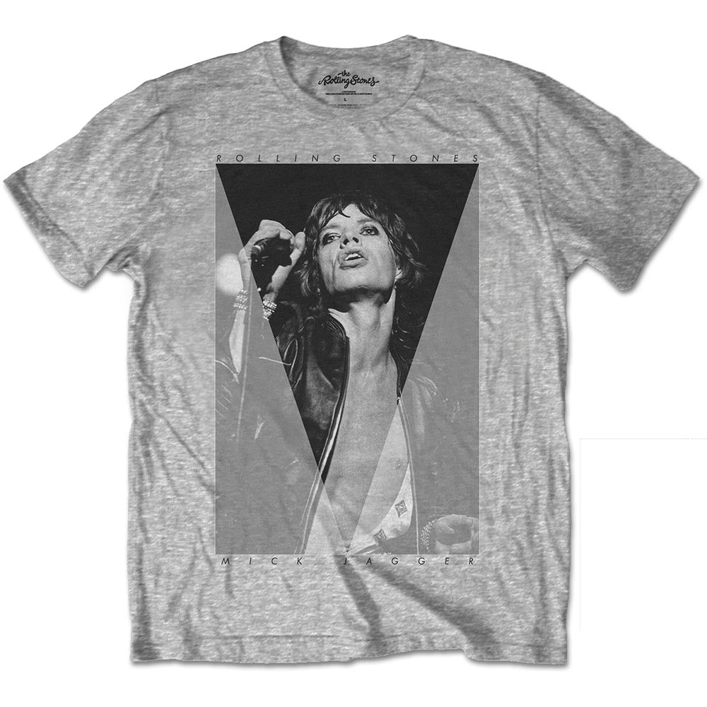 THE ROLLING STONES Attractive T-Shirt, Mick Triangle