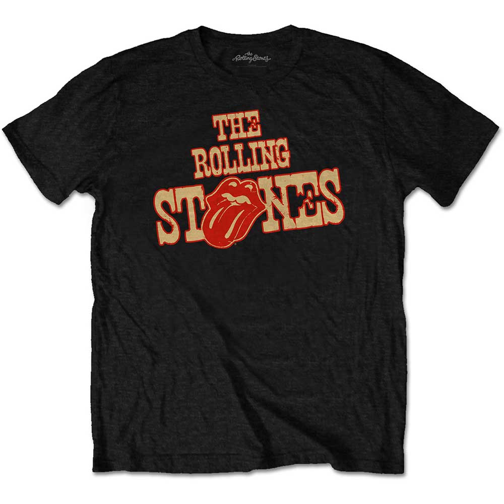 ROLLING STONES Attractive T-Shirt, Wild West Logo