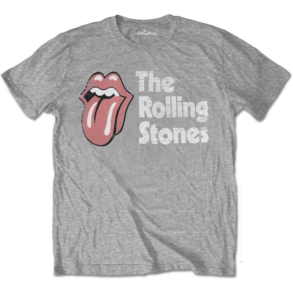 THE ROLLING STONES Attractive T-Shirt, Scratched Logo