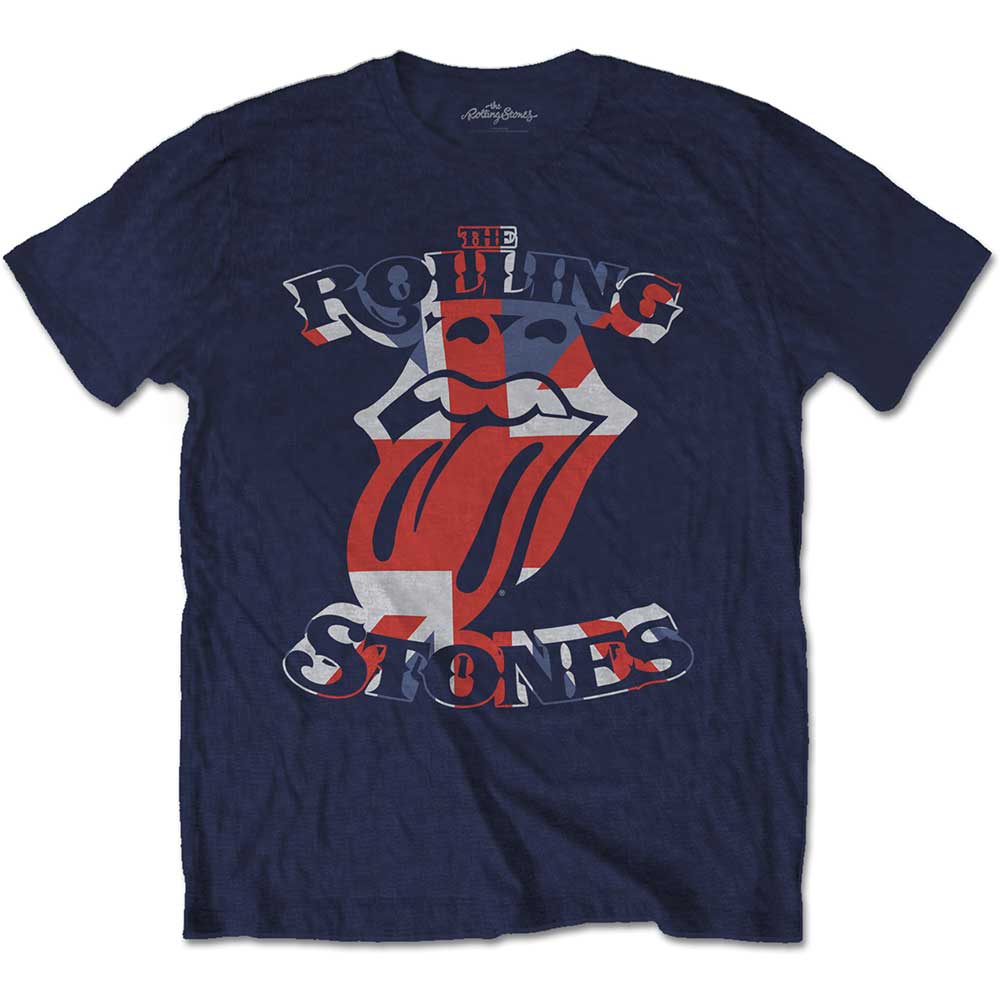 ROLLING STONES Attractive T-Shirt, British Flag Tongue