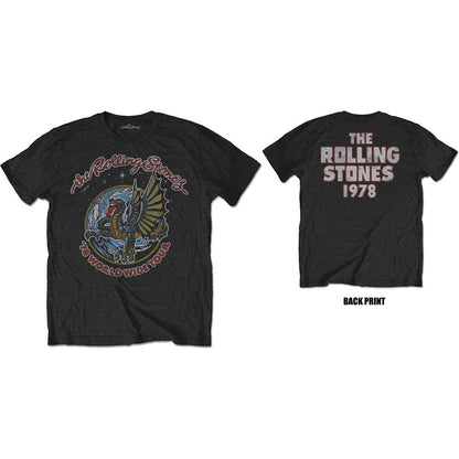 ROLLING STONES Attractive T-Shirt, 78 WW Tour