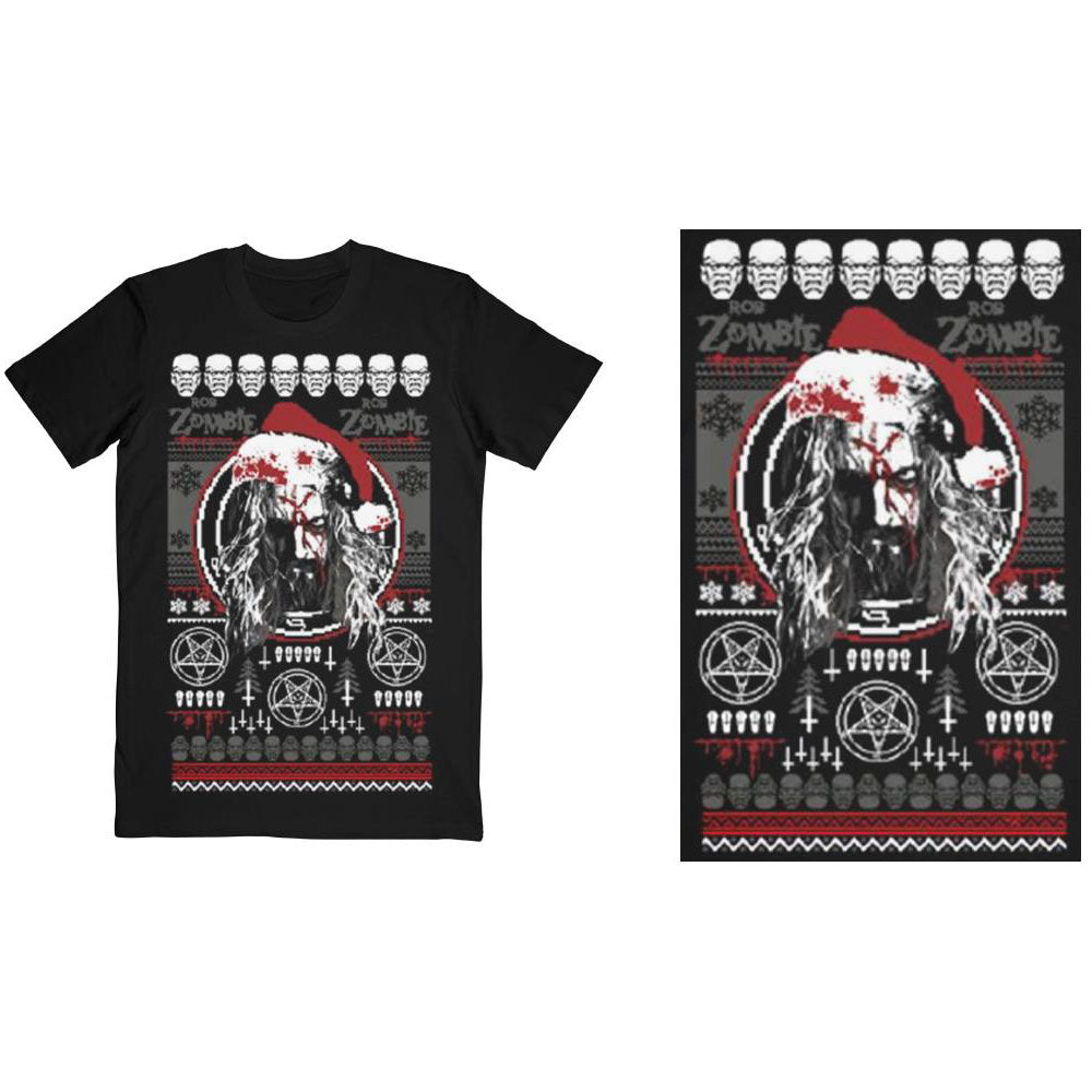 ROB ZOMBIE Attractive T-Shirt, Bloody Santa