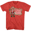 SANTA CLAUS IS COMING TO TOWN Festive T-Shirt, Logo