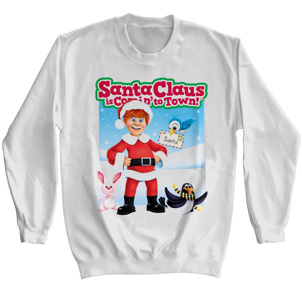 SANTA CLAUS IS COMING TO TOWN Premium Sweatshirt, Characters