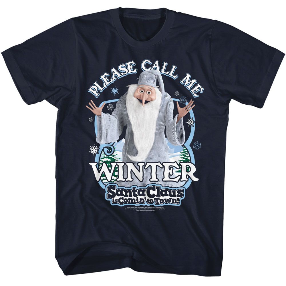 SANTA CLAUS IS COMING TO TOWN Eye-Catching T-Shirt, Santa Winter