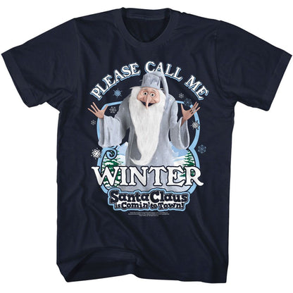 SANTA CLAUS IS COMING TO TOWN Eye-Catching T-Shirt, Santa Winter