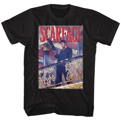 SCARFACE Famous T-Shirt, Railing Shot