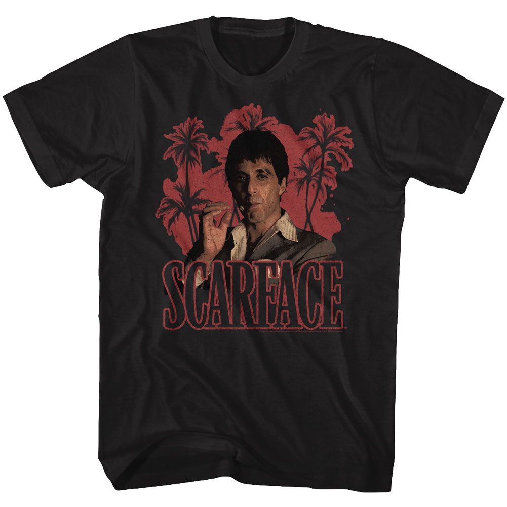 SCARFACE Famous T-Shirt, Red Palms