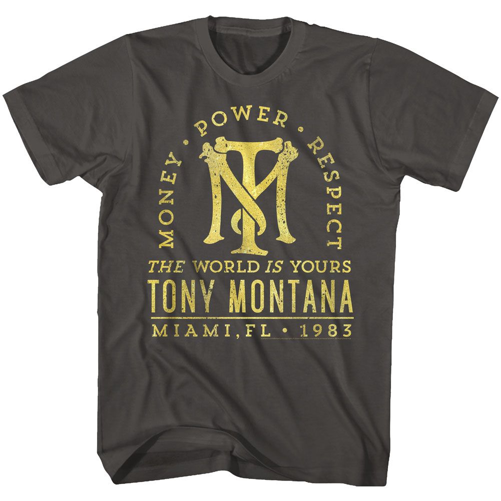 SCARFACE Famous T-Shirt, Gold Text