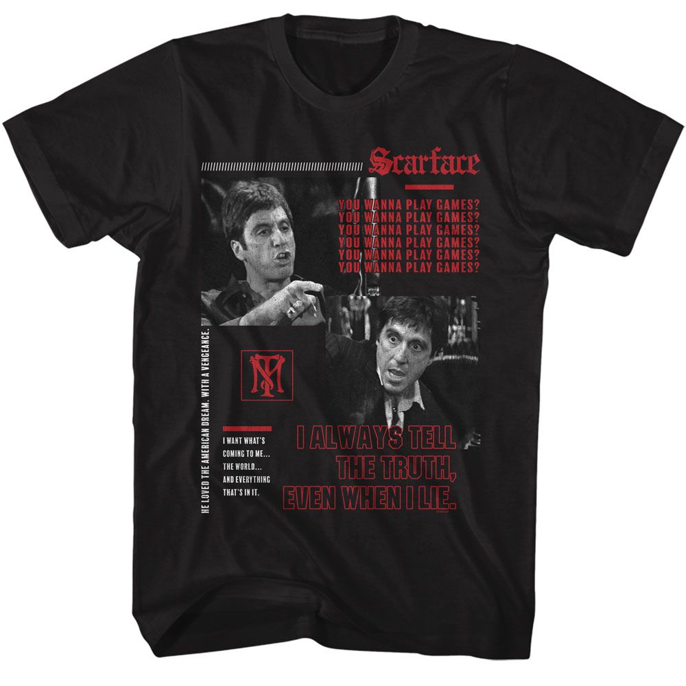 Scarface You Wanna Play Games T-Shirt