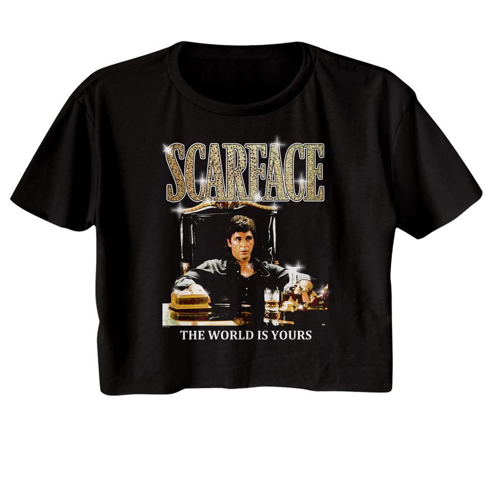 SCARFACE Festival Cali Crop, Gold Logo