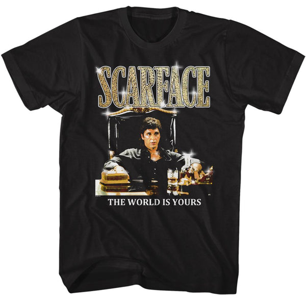 SCARFACE Eye-Catching T-Shirt, Gold Logo