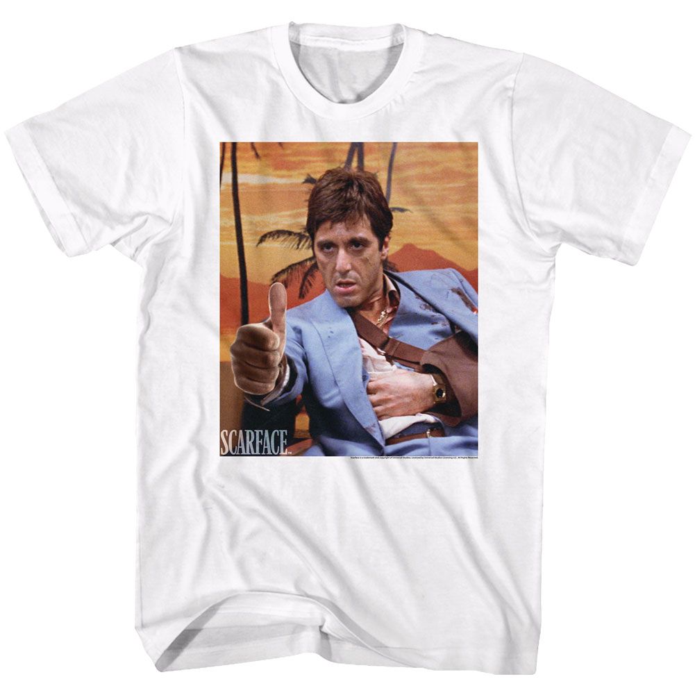 SCARFACE Famous T-Shirt, Thumbs &amp; Ammo