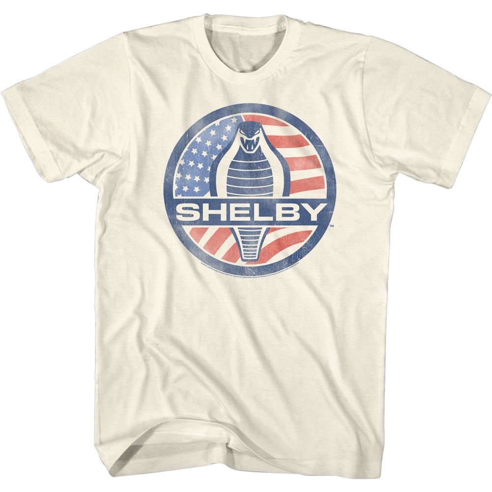 CARROLL SHELBY Eye-Catching T-Shirt, Flag Logo