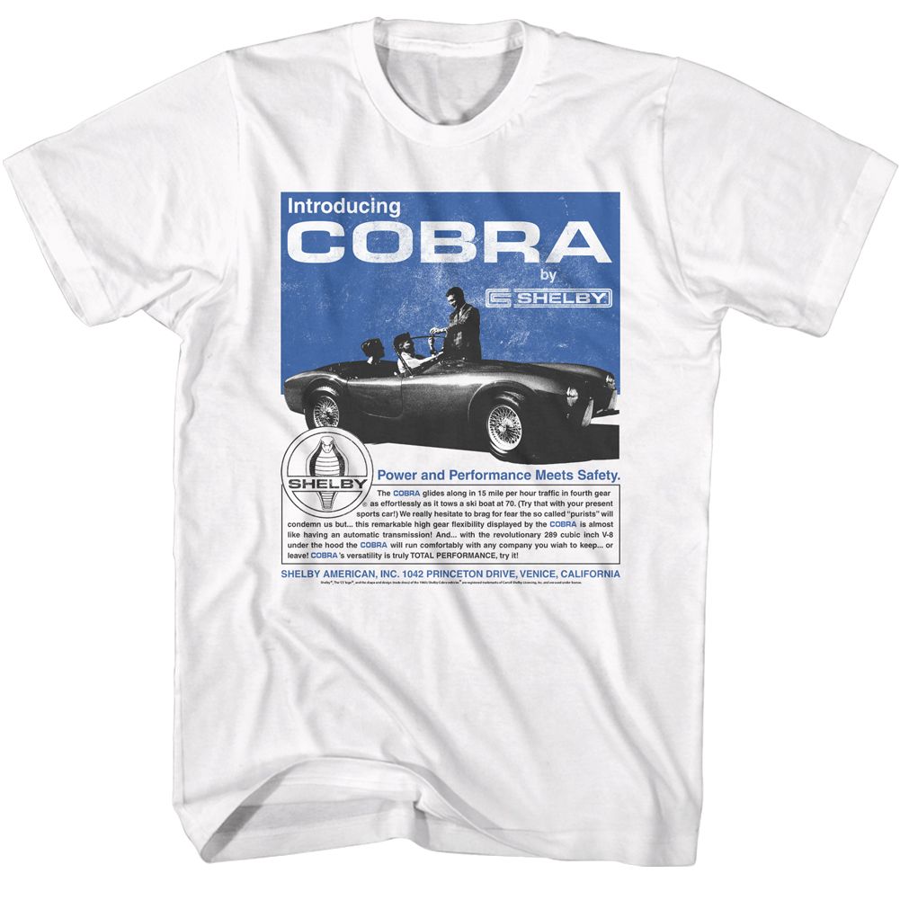 CARROLL SHELBY Eye-Catching T-Shirt, 60s Cobra Ad