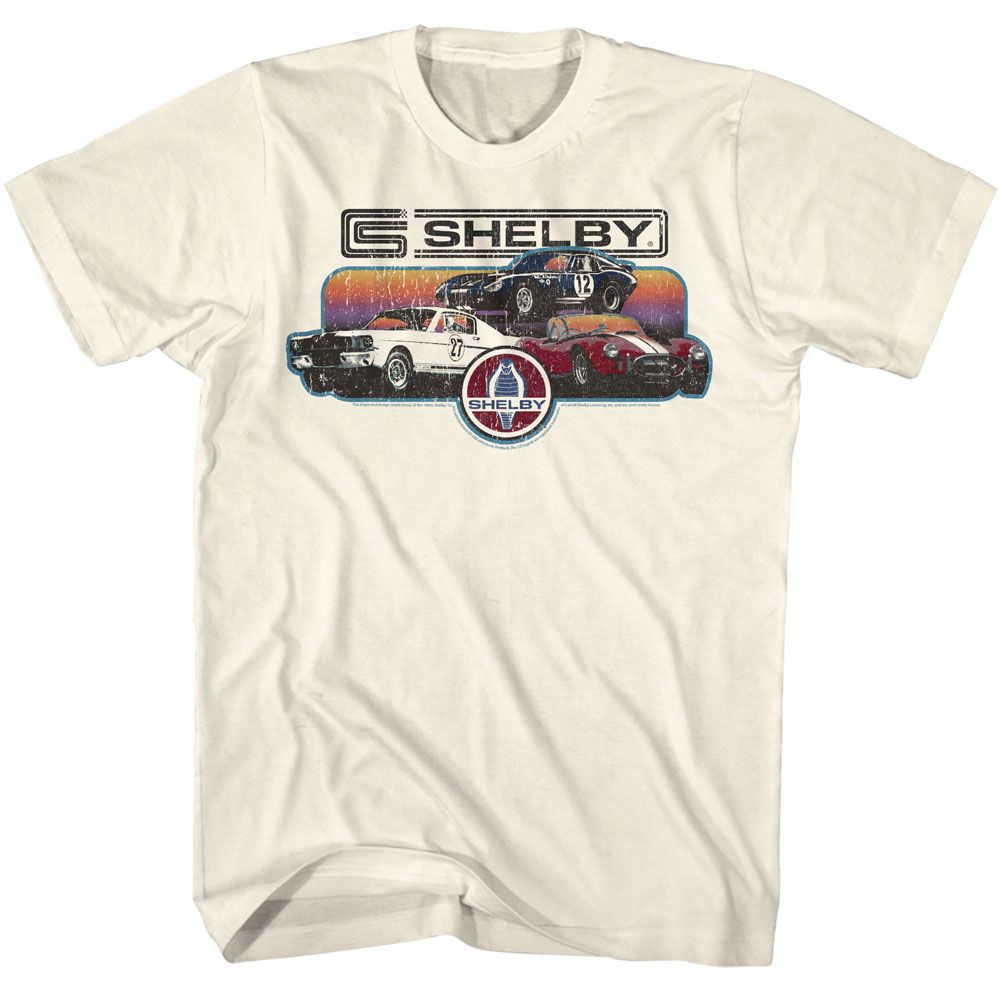 CARROLL SHELBY Eye-Catching T-Shirt, Gradient Collage