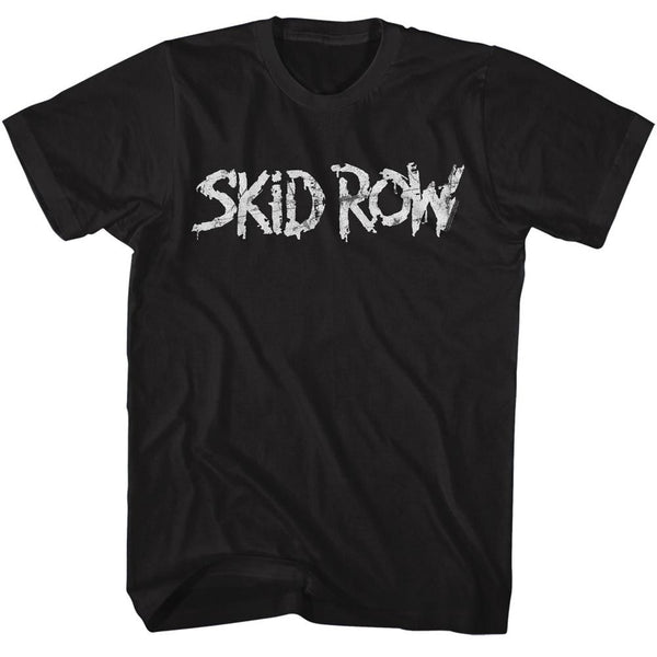 SKID ROW Eye-Catching T-Shirt, Distressed Logo