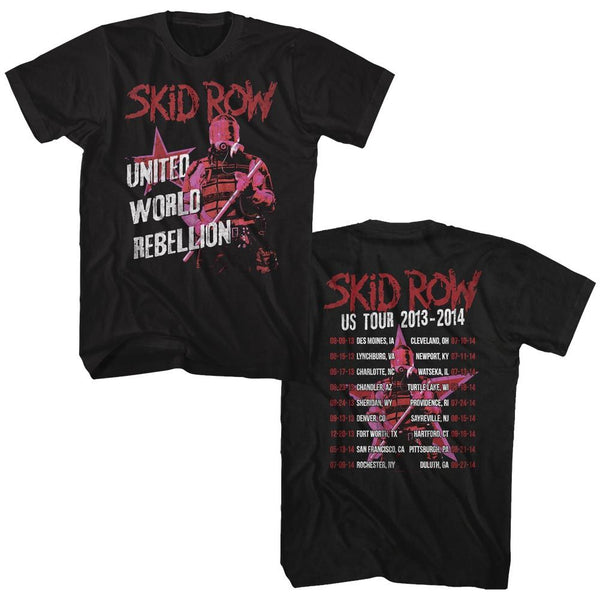 SKID ROW Eye-Catching T-Shirt, US Tour 2013-14