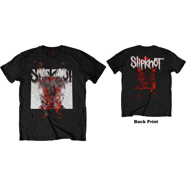SLIPKNOT Attractive T-Shirt, Devil Single - Logo Blur