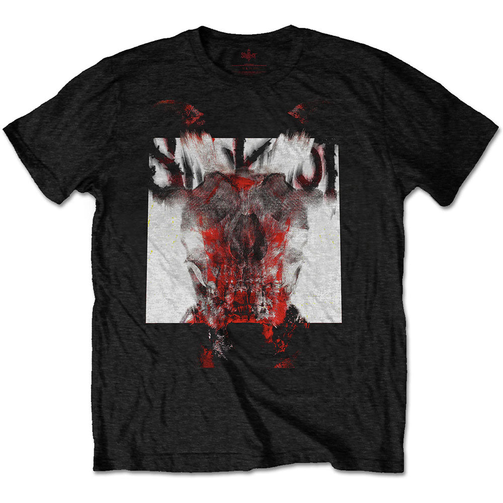 SLIPKNOT Attractive T-Shirt, Devil Single - Logo Blur