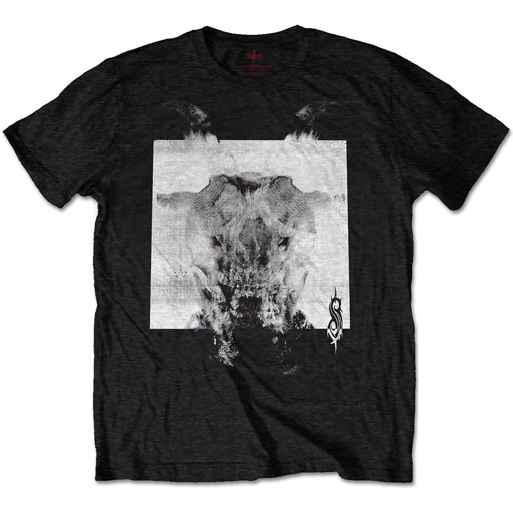 SLIPKNOT Attractive T-Shirt, Devil Single - Black &amp; White