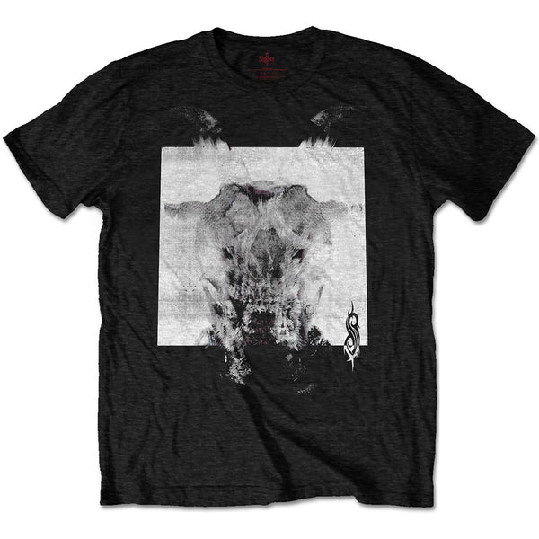 SLIPKNOT Attractive T-Shirt, Devil Single - Black & White