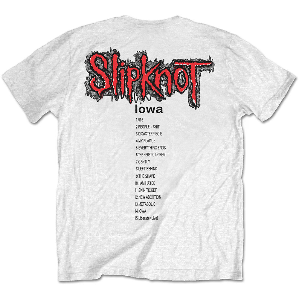 SLIPKNOT Attractive T-Shirt, Iowa Track List