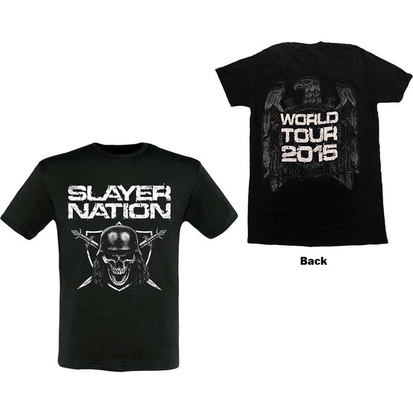 SLAYER Attractive T-Shirt, Slayer Nation 2015 Dates