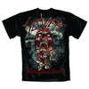 SLAYER Attractive T-Shirt, World Painted Blood Skull