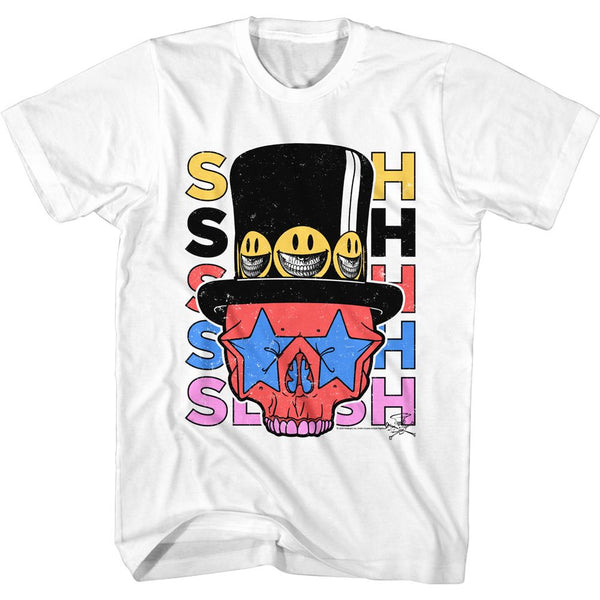 SLASH Eye-Catching T-Shirt, Colored Skull