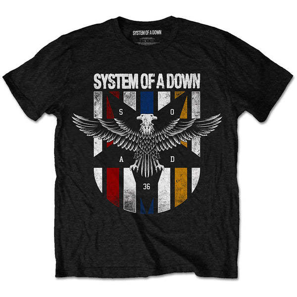 SYSTEM OF A DOWN Attractive T-Shirt, Eagle Colours
