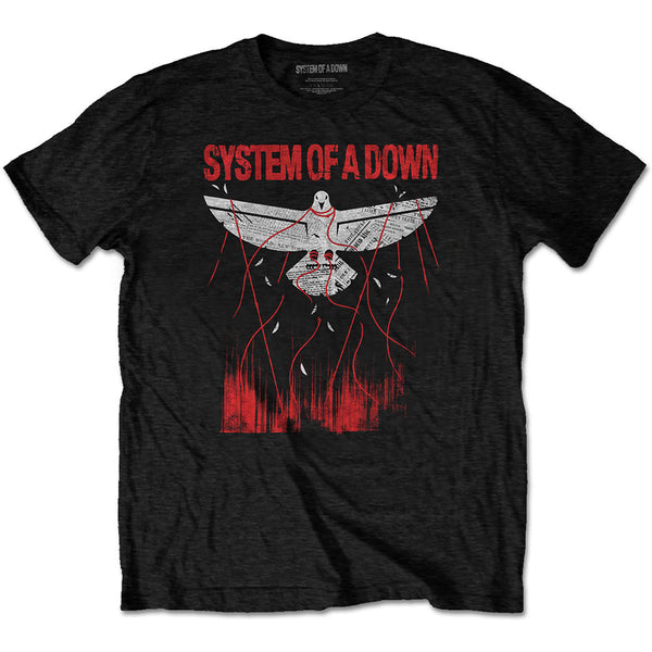 SYSTEM OF A DOWN Attractive T-Shirt, dove Overcome